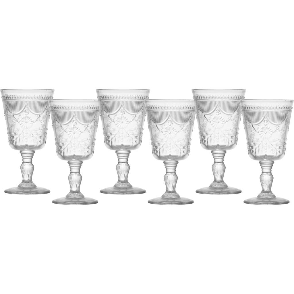 Fortessa Debutante Set Of 6 Goblet Glasses In Transparent