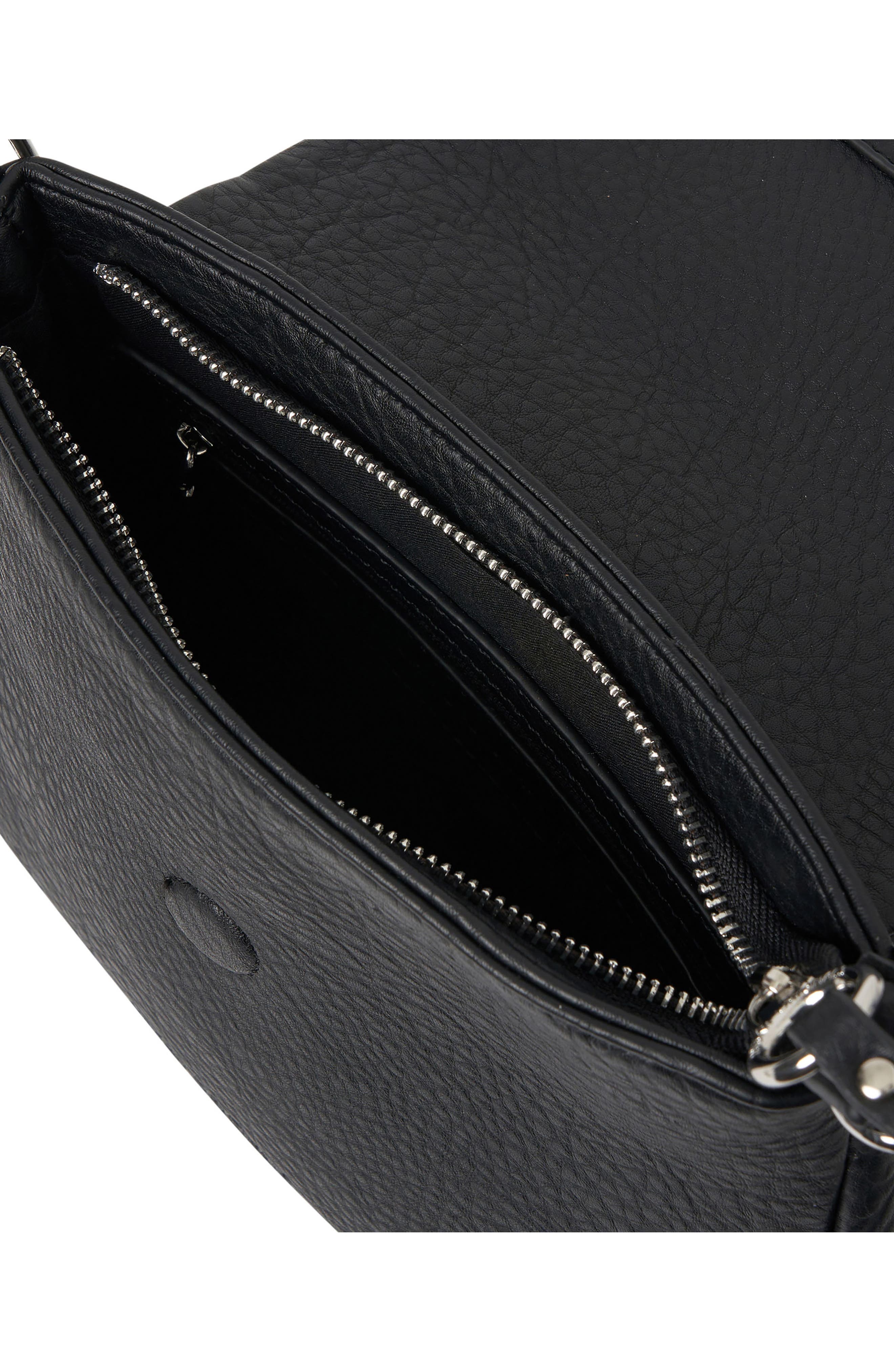 Urban Originals Wish List Vegan Leather Crossbody Bag, Alternate, color, Black