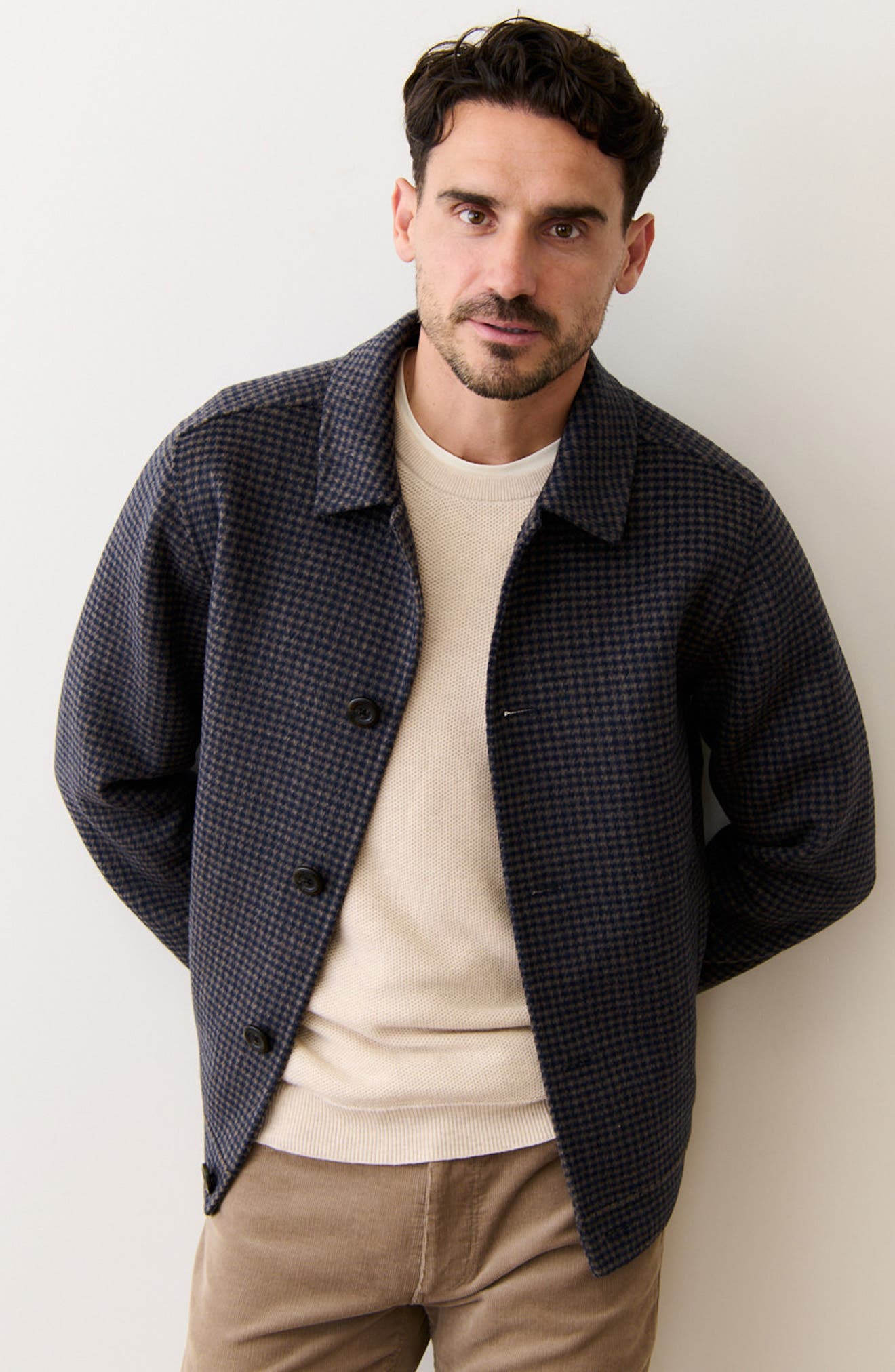 Luca Felted Houndstooth Jacket (Men) | Nordstrom