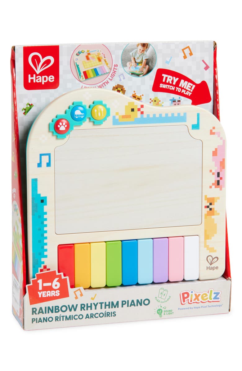 Hape Rainbow Rhythm Pixel Piano, Main, color, Multi