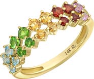 Bony Levy 14k Gold Topaz Band Ring