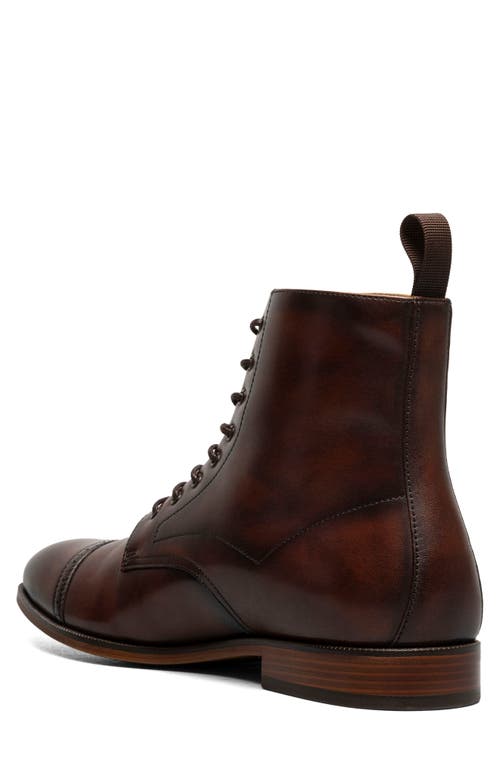 Stacy Adams Henry Cap Toe Boot In Brown