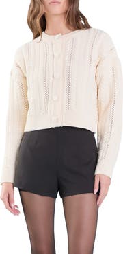 Endless Rose Cable Stitch Cardigan