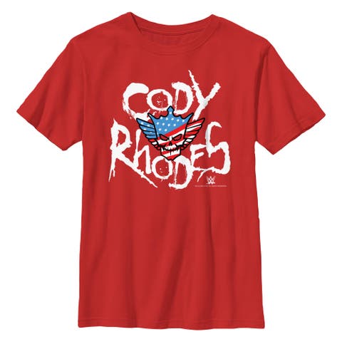 Boy's WWE Rhodes Skull Logo  Graphic T-Shirt