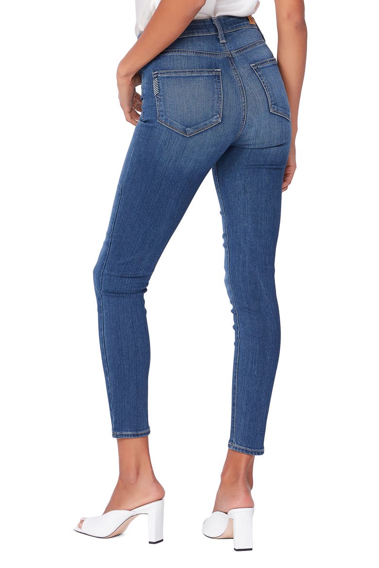 Transcend Margot High Waist Crop Skinny Jeans, Alternate, color, TRISTAN