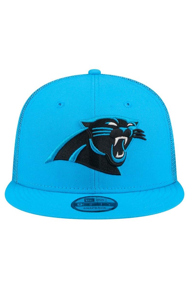 New Era Men's New Era Blue Carolina Panthers Main Trucker 9FIFTY Snapback Hat, Alternate, color, Blue