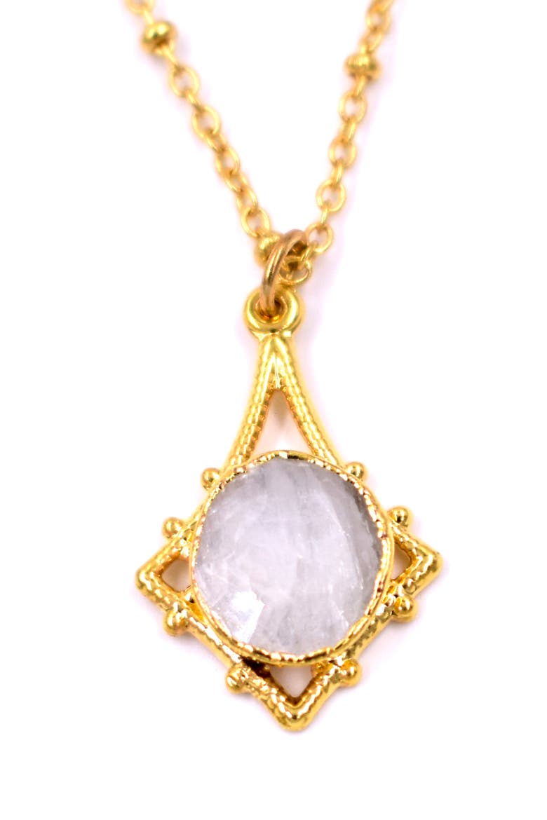 Silverite Pendant Necklace, Main, color, PINK/ GOLD
