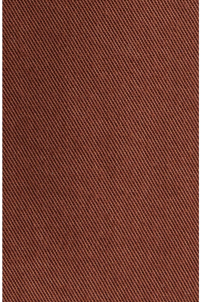 Curzon Solid Twill Camp Shirt, Alternate, color, BROWN