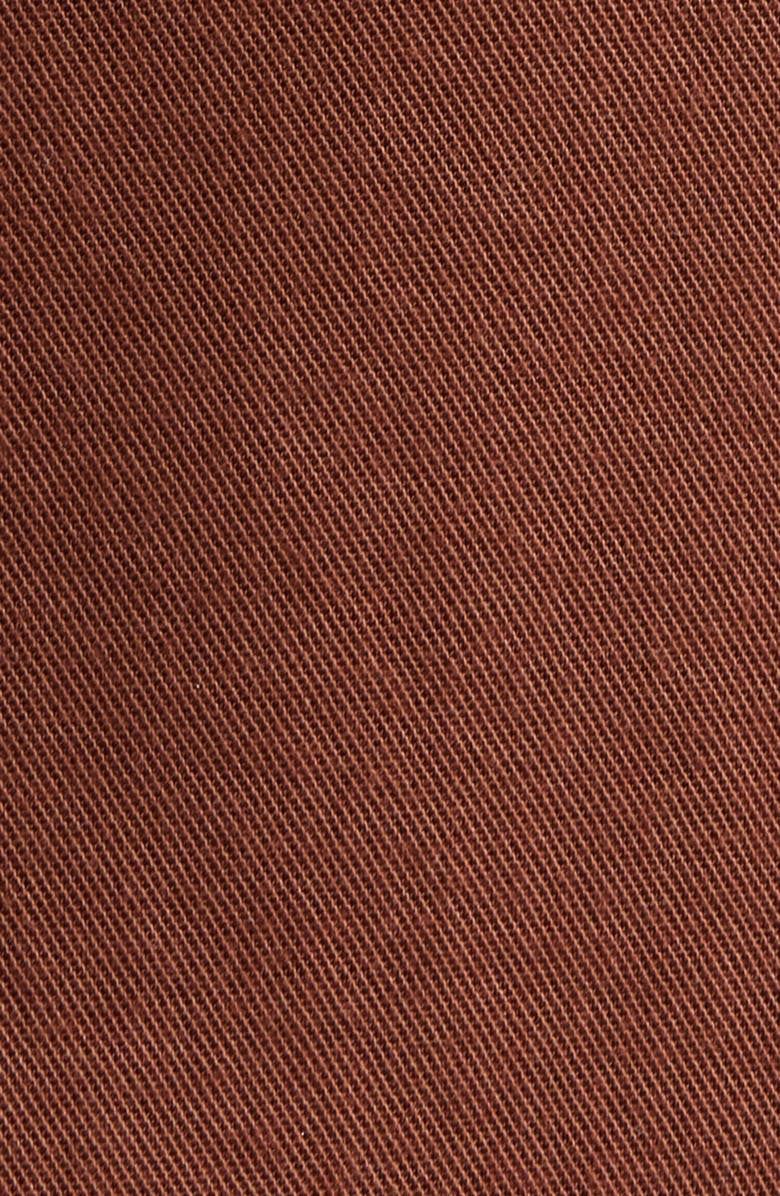 Wax London Curzon Solid Twill Camp Shirt, Alternate, color, Brown