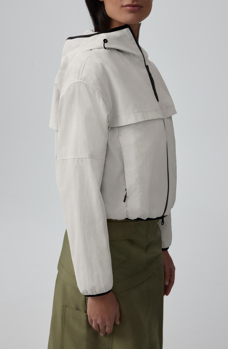 Canada Goose Sinclair Water Resistant Hooded Nylon Wind Jacket, Alternate, color, Northstar White