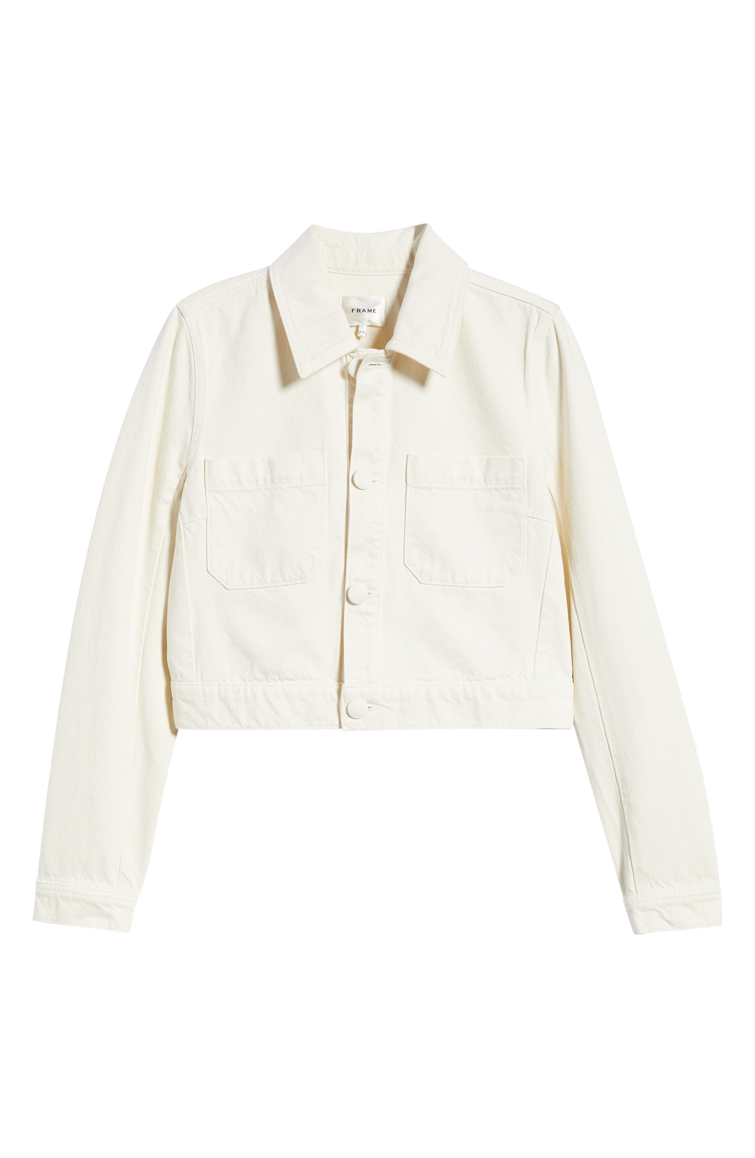 FRAME The Crop Denim Jacket — фото 6