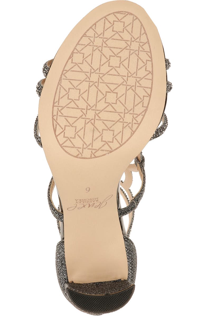 Jewel Badgley Mischka Filimena Glitter Sandal, Alternate, color,
