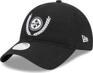 New Era Women's New Era Black Pittsburgh Steelers Leaves 9TWENTY Adjustable Hat
