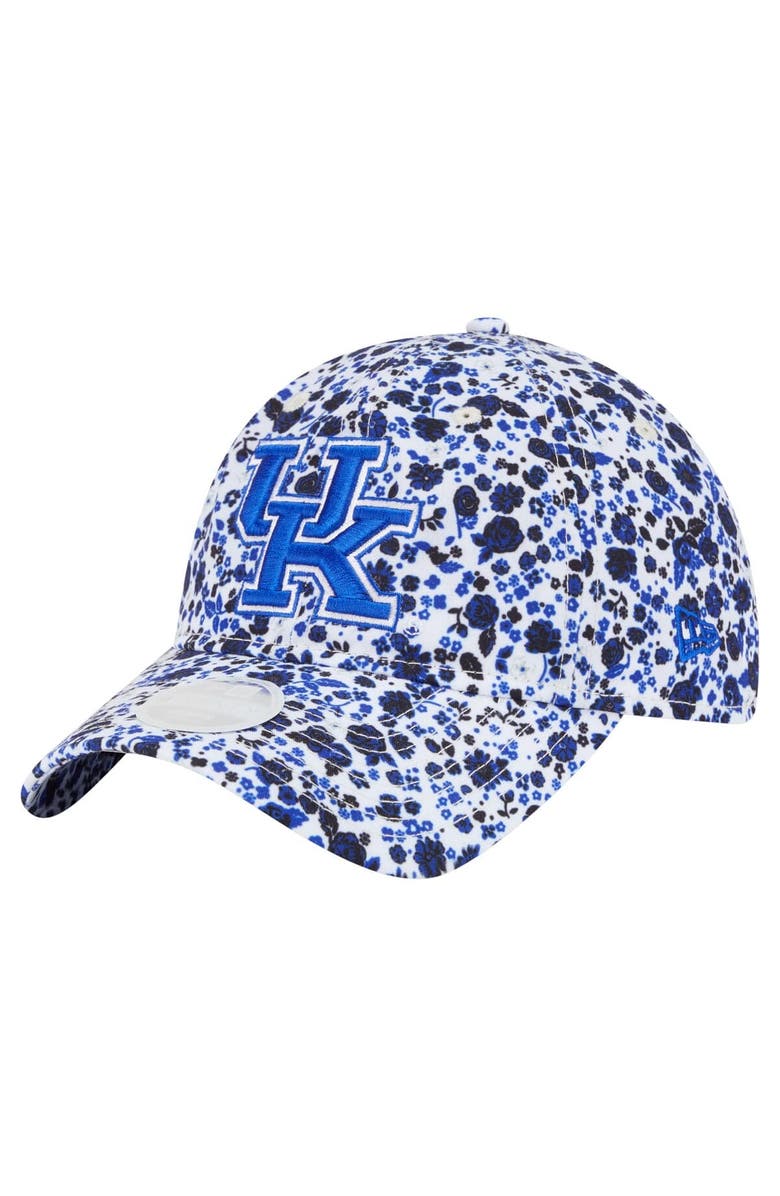 New Era Women's New Era  White Kentucky Wildcats Blooming 9TWENTY Adjustable Hat, Main, color, 