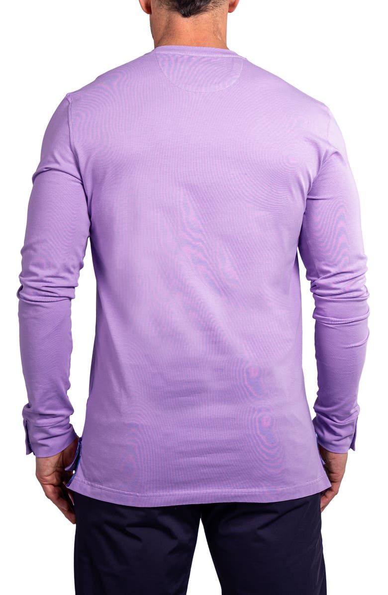 Maceoo Edison Ascension V-Neck Long Sleeve T-Shirt, Alternate, color, Purple
