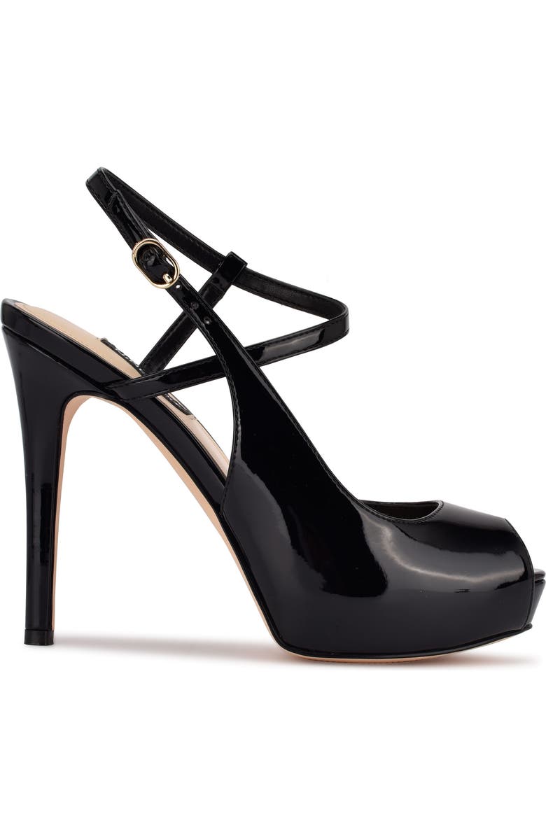 Nine West Hanken Peep Toe Sandal, Alternate, color,