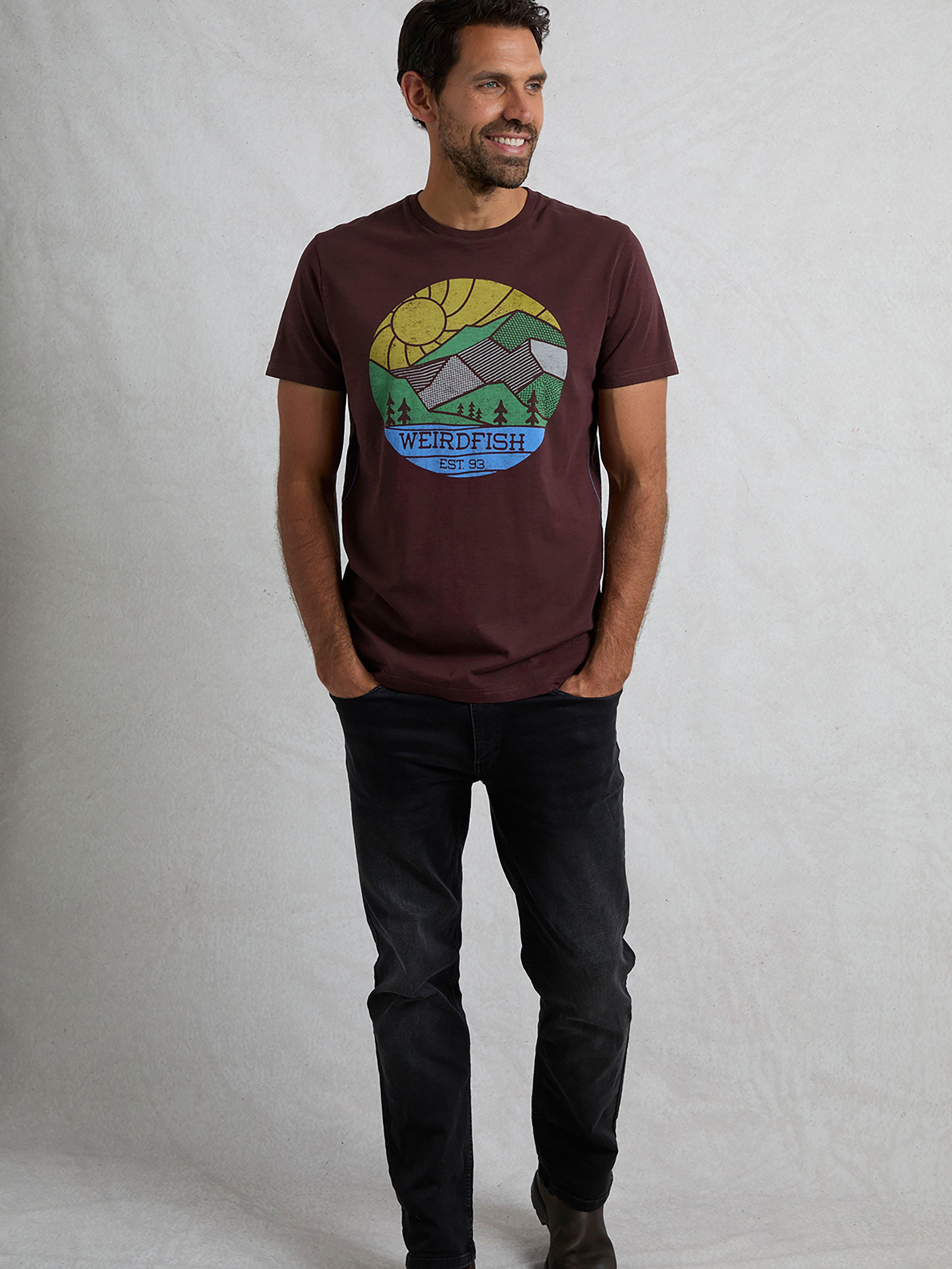 Weird Fish Foothills Front Print T-Shirt (Men) | Nordstrom