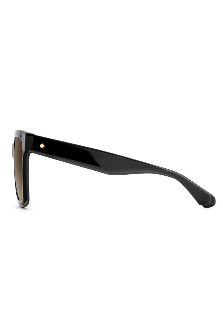 Shira 55mm Sunglasses, Alternate, color, BLACK/ BROWN SF