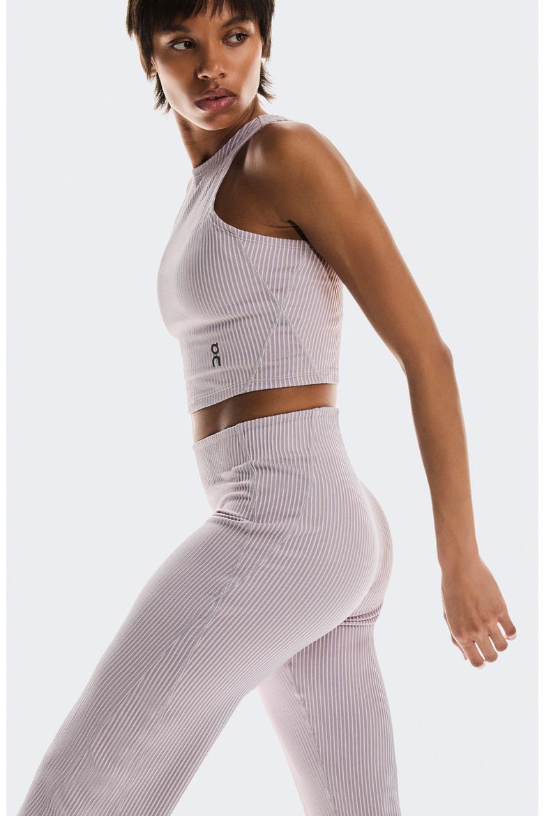All Day Ribbed High Waist Pants, Alternate, color, ORCHID/ LILAC