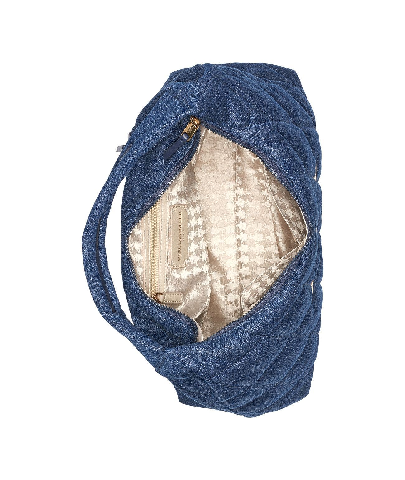 KARL LAGERFELD PARIS Voyage Hobo, Alternate, color, Washed Denim