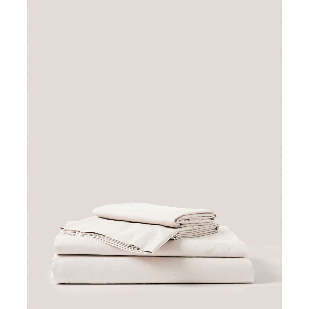 Pact Organic Cool-air Percale Sheet Set In Neutral
