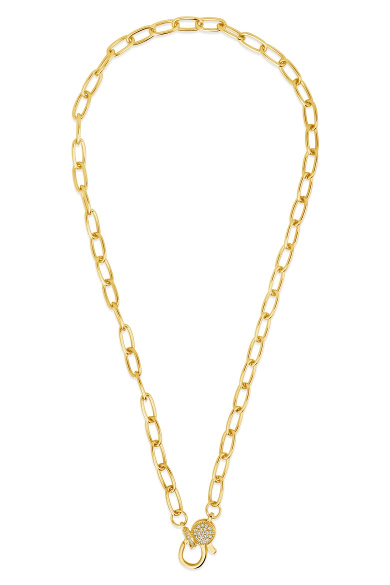 Tay Moonstone Charm Pendant Necklace, Alternate, color, GOLD