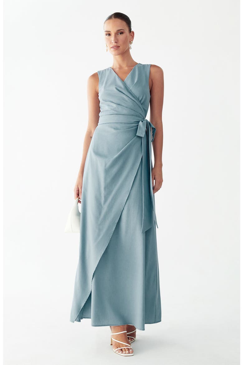 Hattie Maxi Dress, Main, color, Dusty Blue