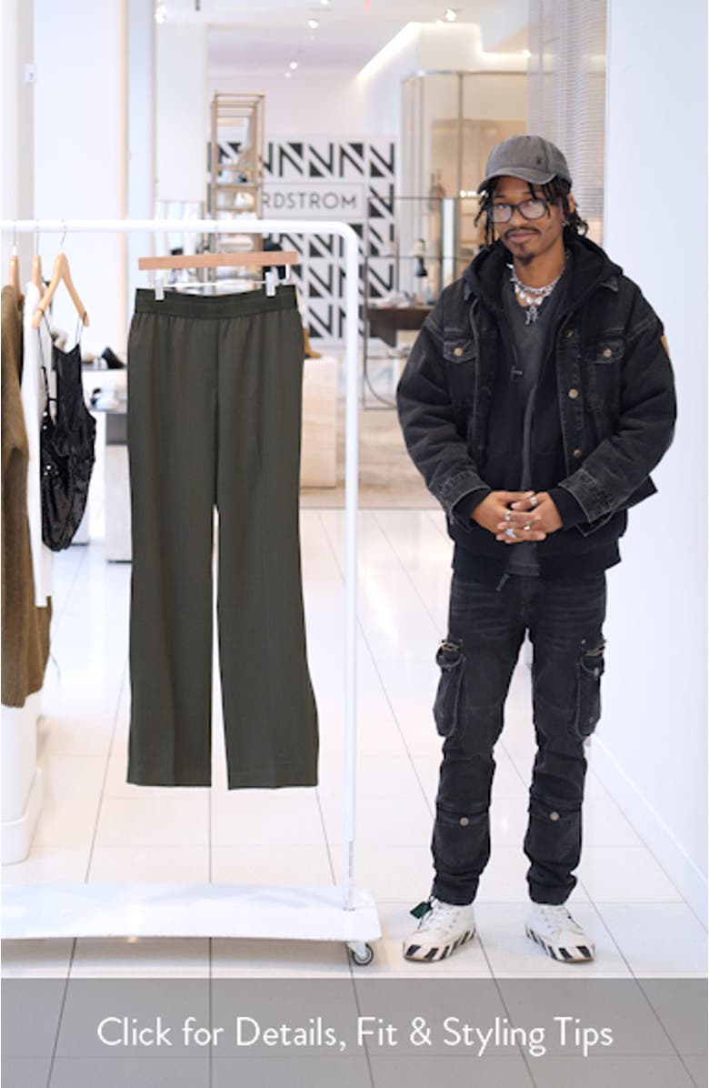 Car Straight Leg Virgin Wool Pants, sales video thumbnail