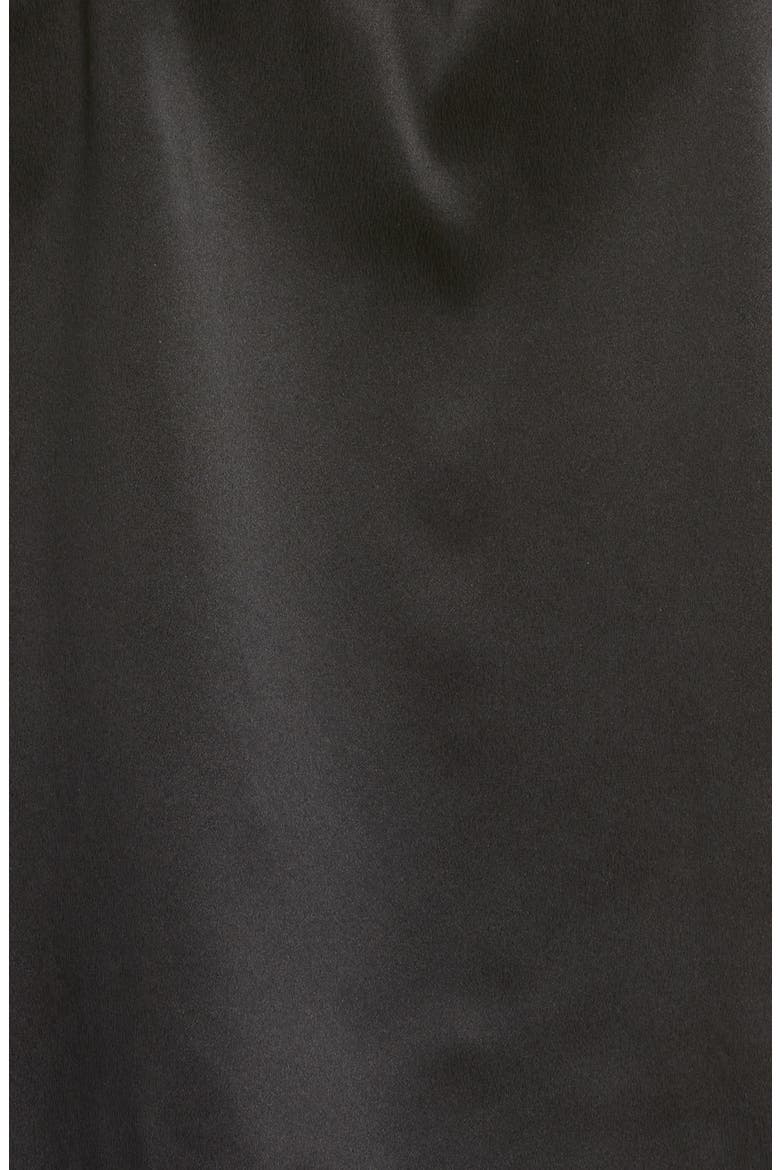 Washable Silk Button-Up Short Pajamas, Alternate, color, IMMERSED BLACK