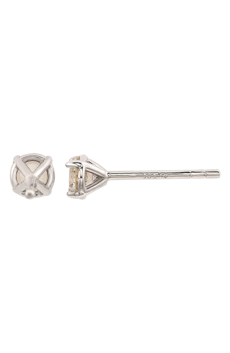 SUZY LEVIAN 14K Gold Plated Sterling Silver Round Cut Diamond Stud Earrings - 0.33ct, Alternate, color, 