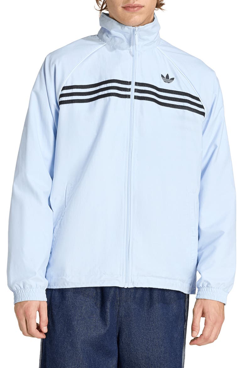 Chest Stripes Track Jacket, Main, color, CRYSTAL SKY/ /