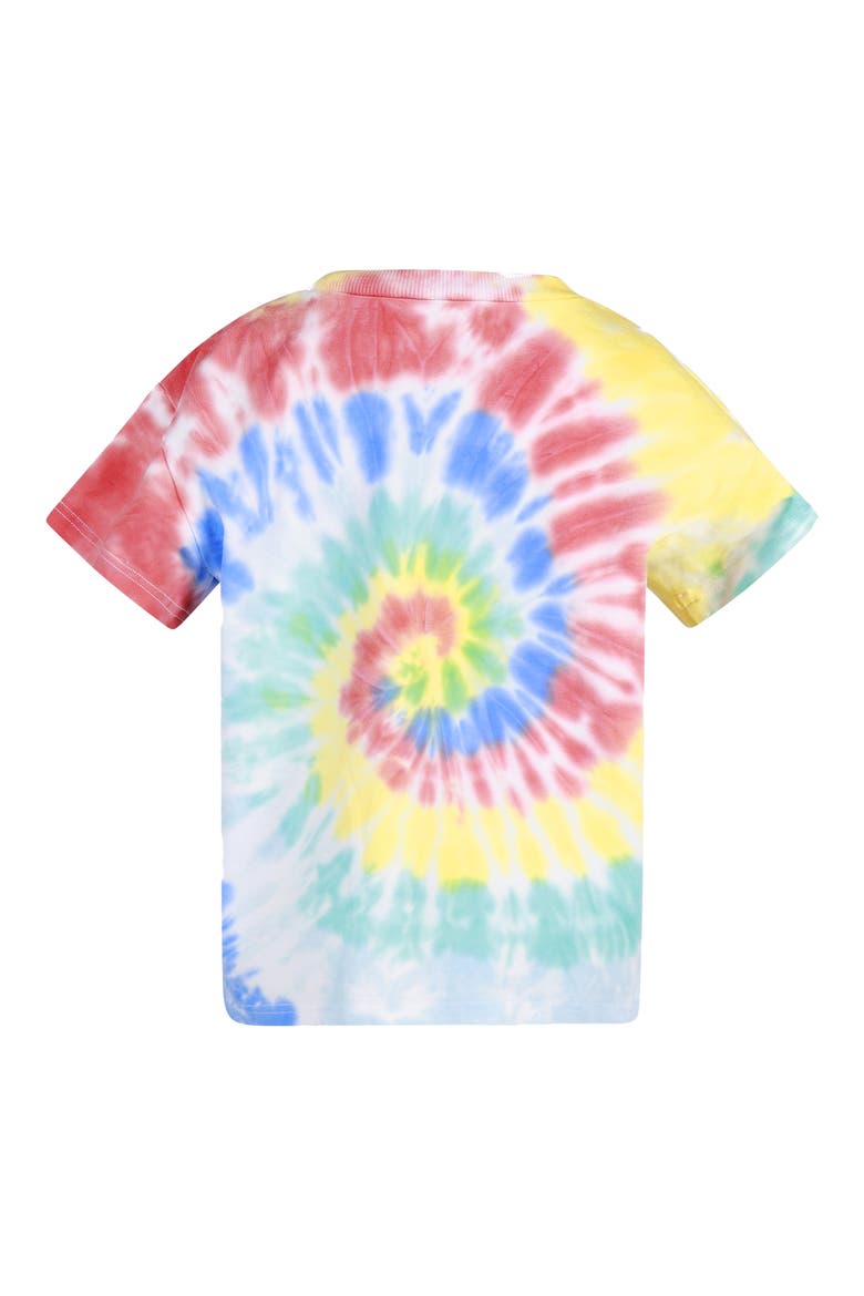 Kids' Tie Dye Cotton T-Shirt, Alternate, color, RAINBOW