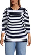 Lands' End 3/4 Sleeve Cotton Supima Tunic