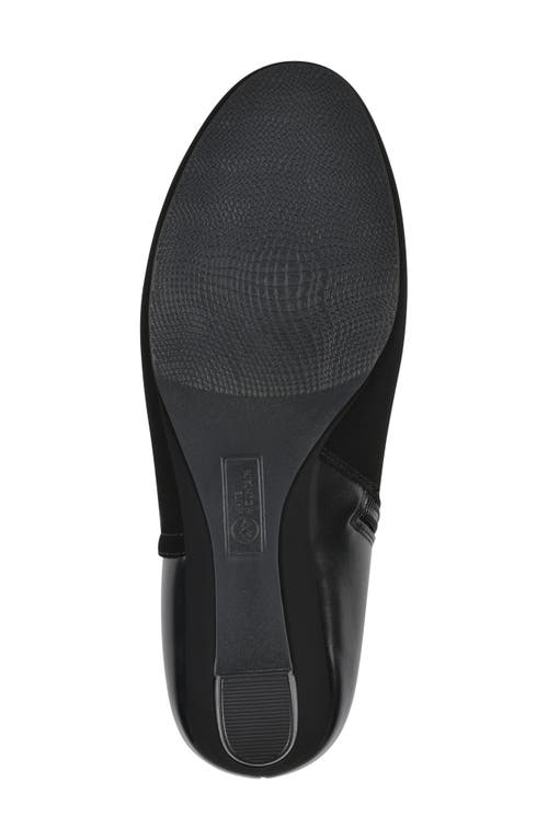 White Mountain Footwear Chaise Wedge Bootie In Black
