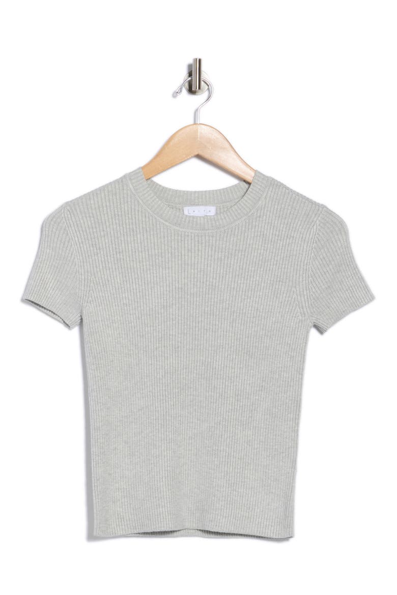 Compact Sweater Tee, Alternate, color, GREY LIGHT HEATHER