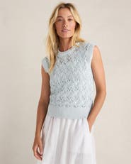 Haven Well Within Organic Cotton Chain Pointelle Sweater Vest
