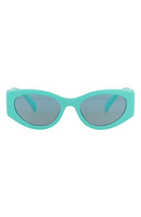 54mm Modified Cat Eye Sunglasses