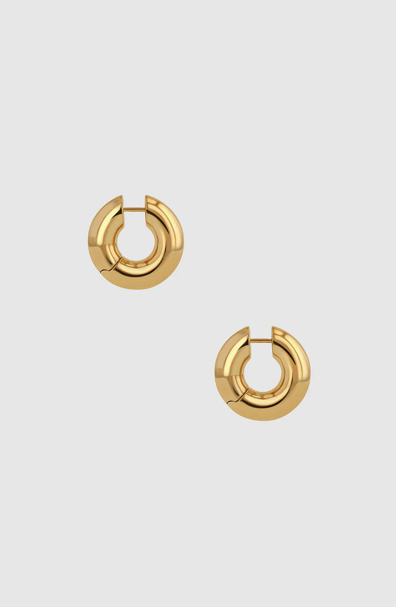 ANINE BING Bold Link Hoop Earrings, Main, color, Gold