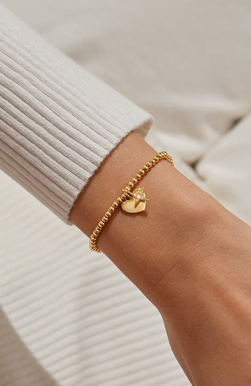 A Littles & Co. A Littles & Co A Little 'blessed To Have A Daughter Like You' Bracelet In Gold-tone Plating In Gold