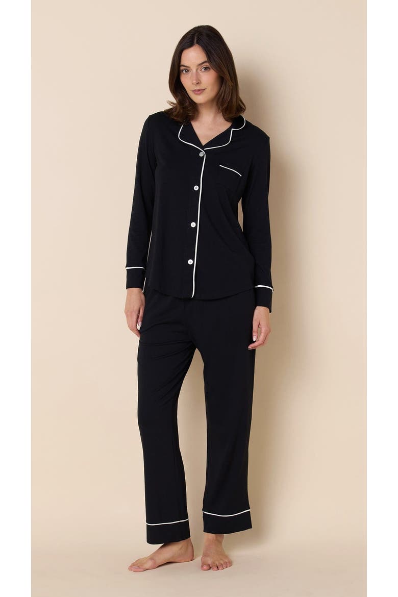 Pima Knit Pajama Set, Main, color, Midnight