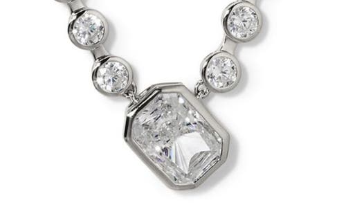 Nadri Brooklyn Cubic Zirconia Necklace In Metallic