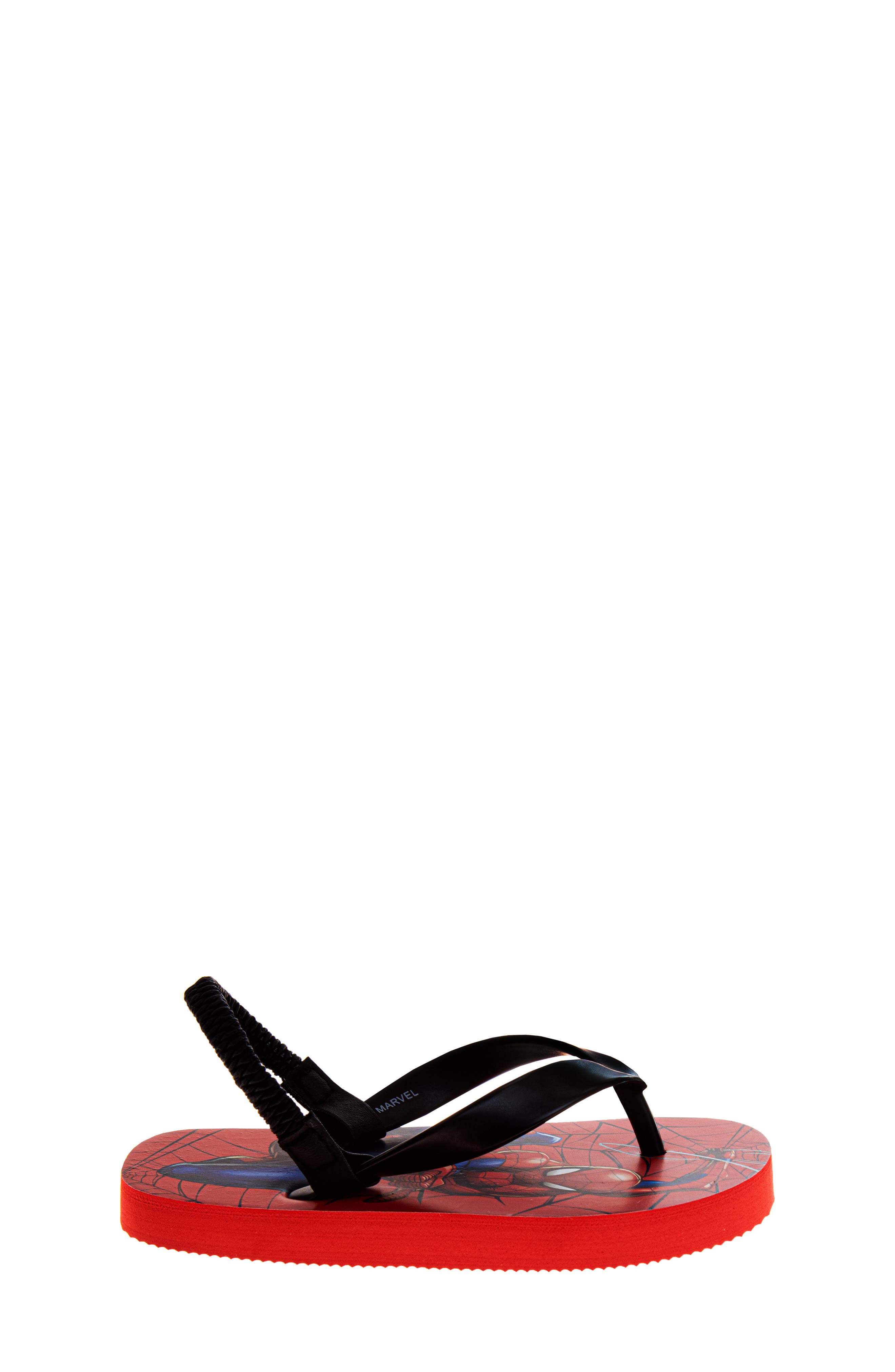 JOSMO Kids' Spider-Man Slingback Flip Flop Sandal, Alternate, color, Red