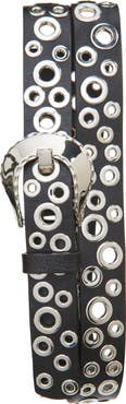 Golden Goose New Tex Grommet Leather Belt