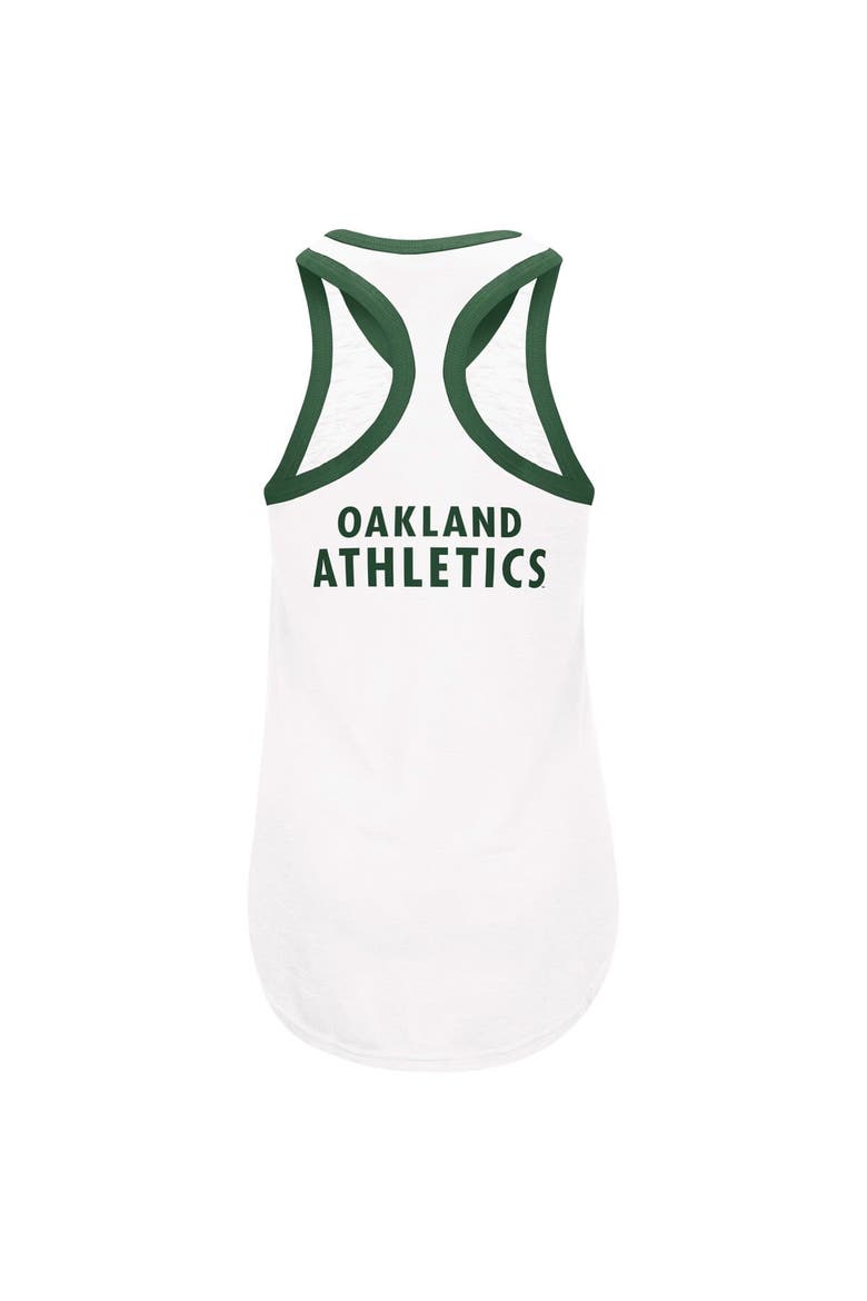 Women's G-III 4Her by Carl Banks White Oakland Athletics Tater Tank Top, Alternate, color, White