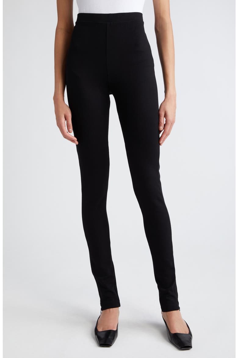 Zip Leggings, Main, color, BLACK