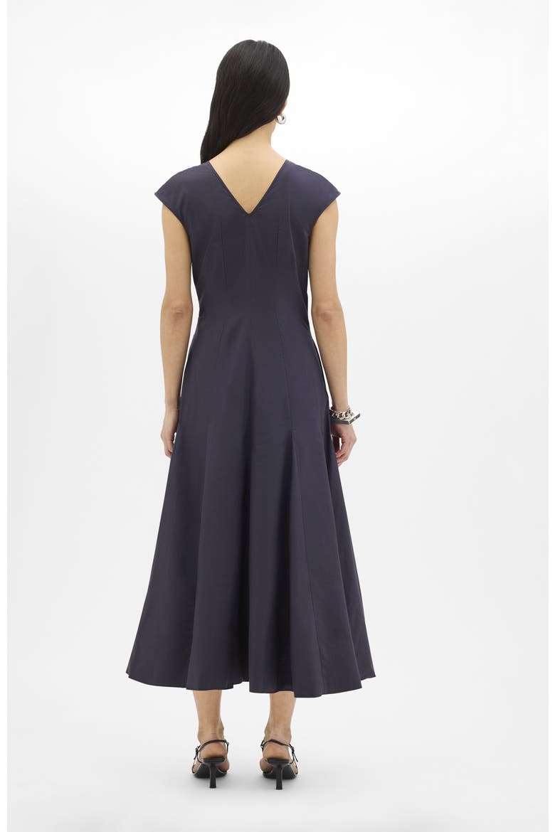 V Neck Day Dress, Alternate, color, Midnight