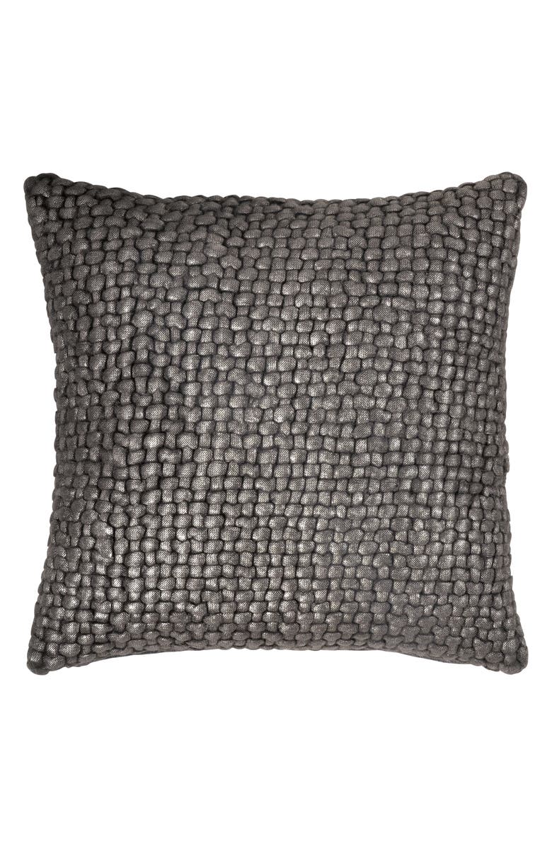 Michael Aram Metallic Basket Weave Accent Pillow, Main, color, 
