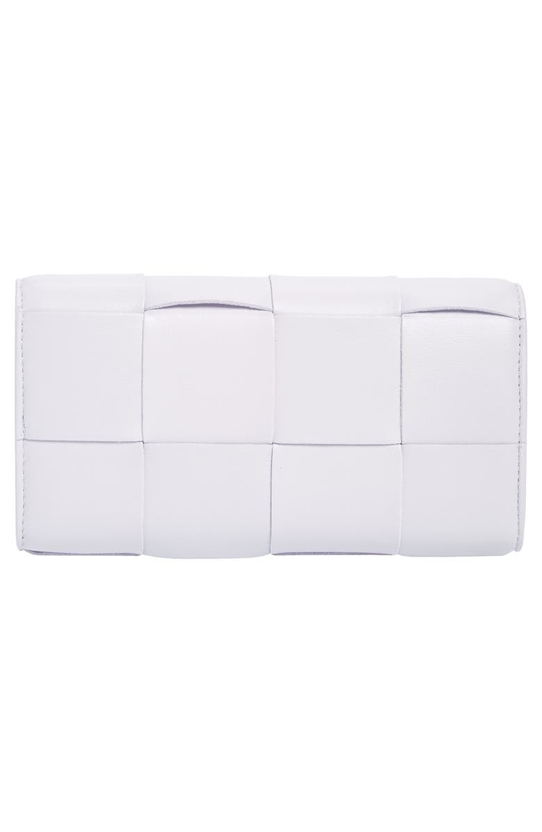Bottega Veneta Large Intreccio Leather Flap Wallet, Alternate, color, 