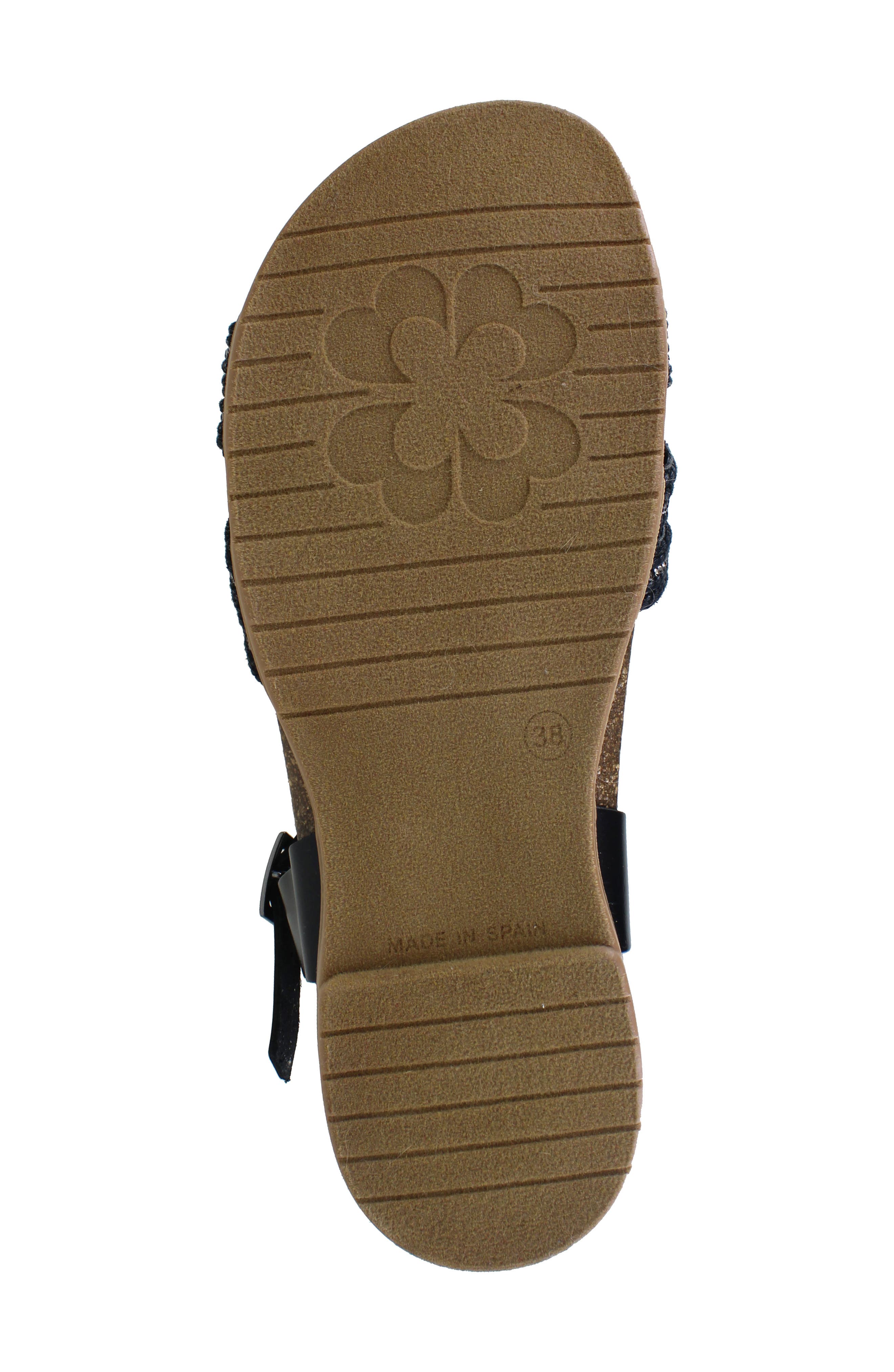 National Comfort Porto Sandal, Alternate, color, Black Leather