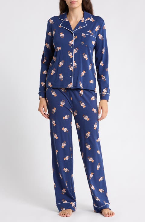 Notched Collar Pajamas